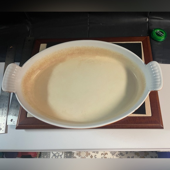 Julia Child’s DESCOWARE Cast Iron AU GRATIN BAKING DISH (#34) Belgium 2.5 qts - Picture 1 of 4